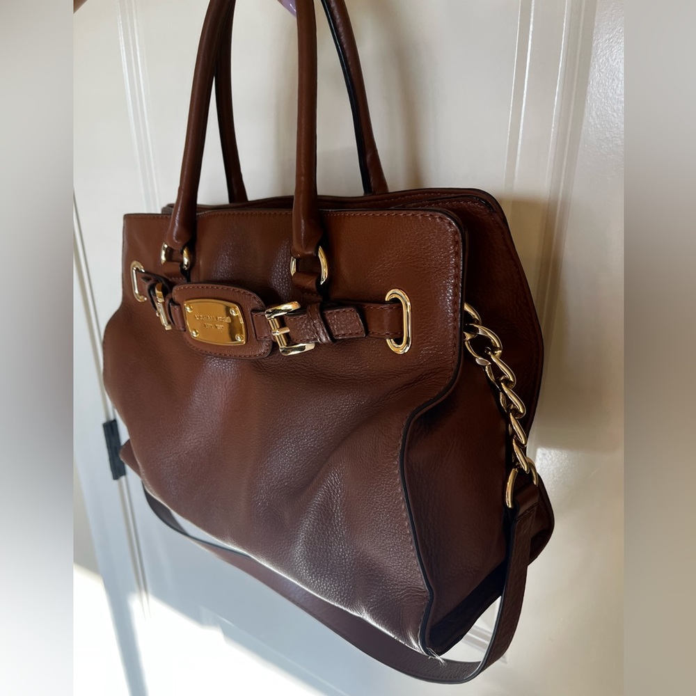 Leather Michael Kors handbag